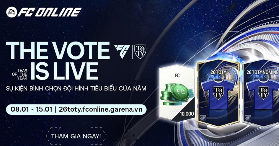 FC Online: Danh sách đề cử cho đội hình 26 Team Of The Year chính thức lộ diện