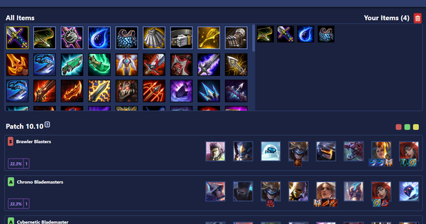 Đấu Trường Chân Lý: Game thủ tự mình thiết kế website giúp chọn đội hình dựa theo số trang bị