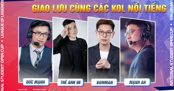 Có gì đáng mong đợi tại Chung kết Quốc gia NSOC 2023 mà bốn KOLs đình đám của làng Esports đều góp mặt?